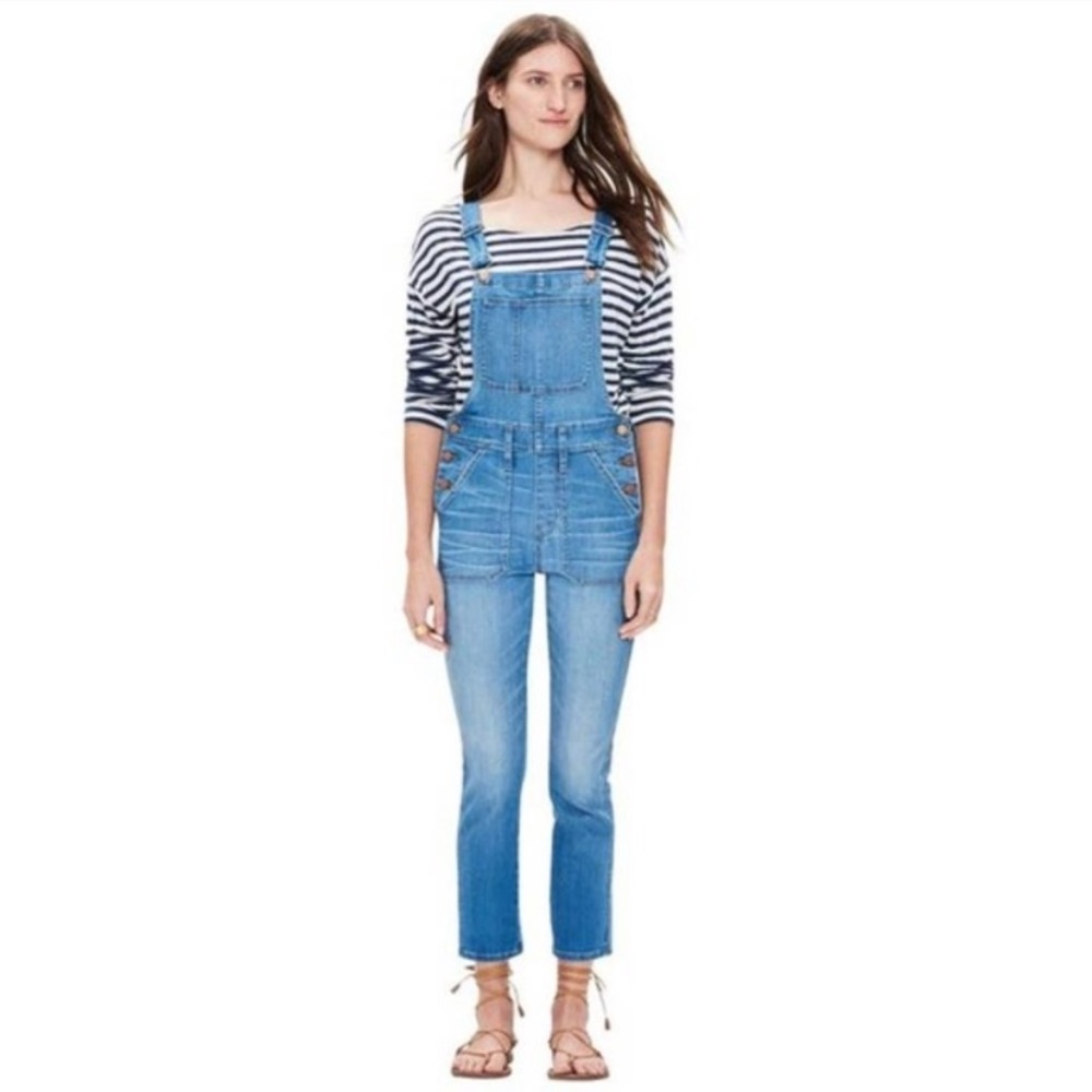 Madewell Overalls light wash denim XS